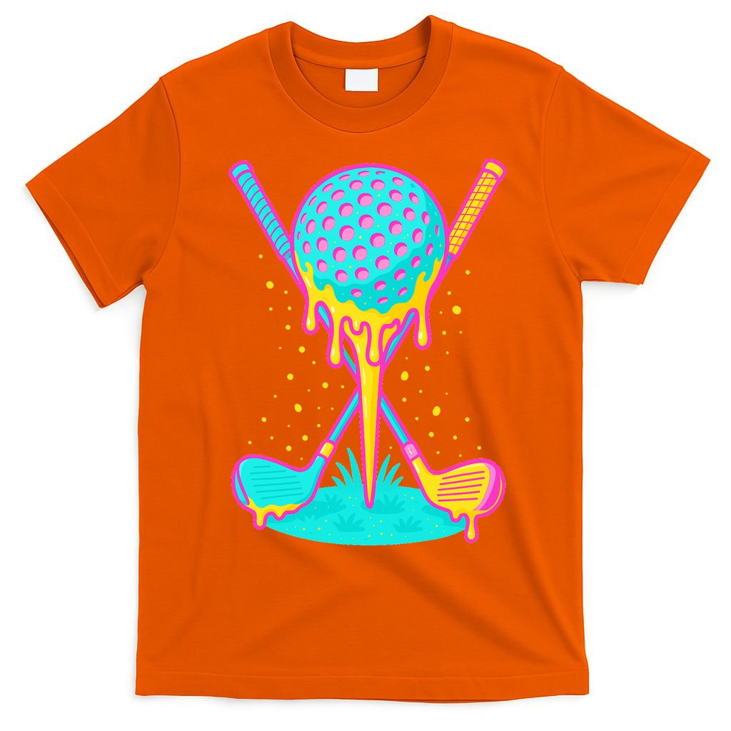 Golf Ice Cream Drip Golfing Golfer T-Shirt