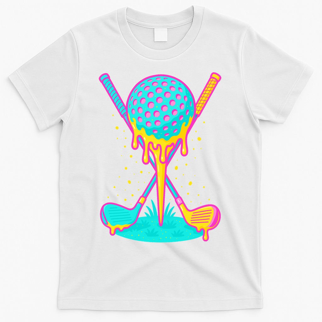 Golf Ice Cream Drip Golfing Golfer T-Shirt