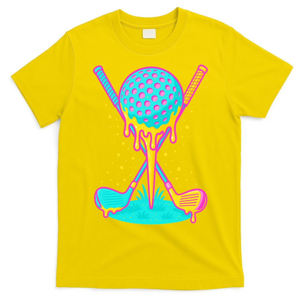 Golf Ice Cream Drip Golfing Golfer T-Shirt