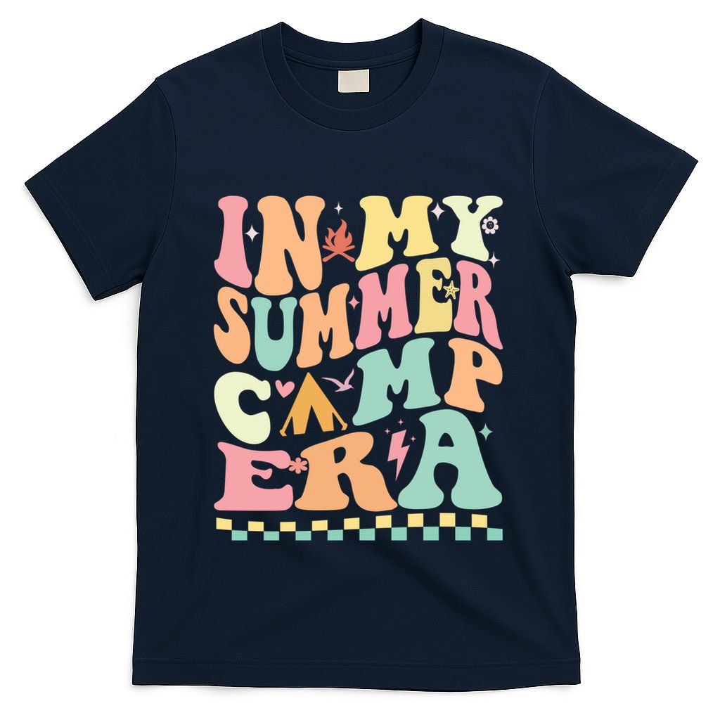 Groovy In My Summer Camp Era Retro Summer Camping Gift T-Shirt