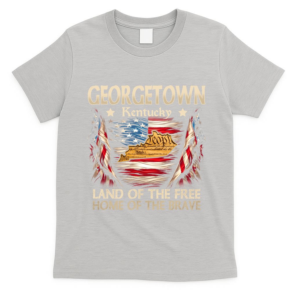 Georgetown Kentucky Usa Flag 4th Of July Cool Gift T-Shirt