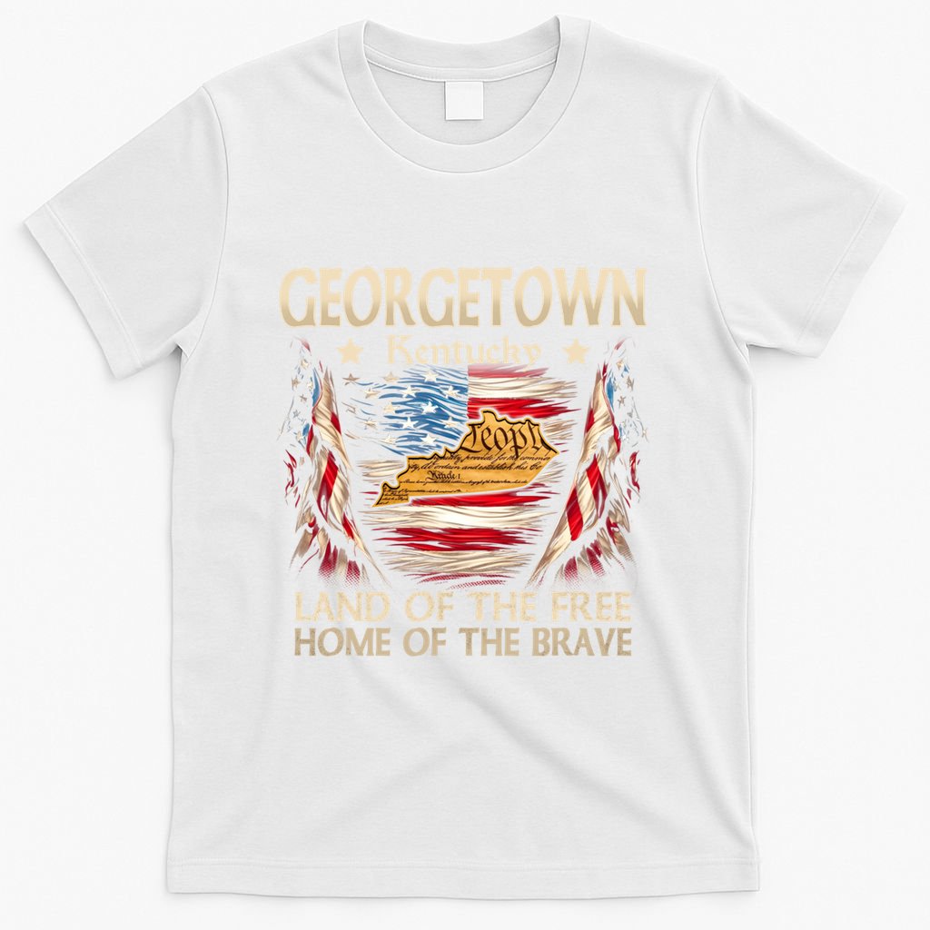 Georgetown Kentucky Usa Flag 4th Of July Cool Gift T-Shirt