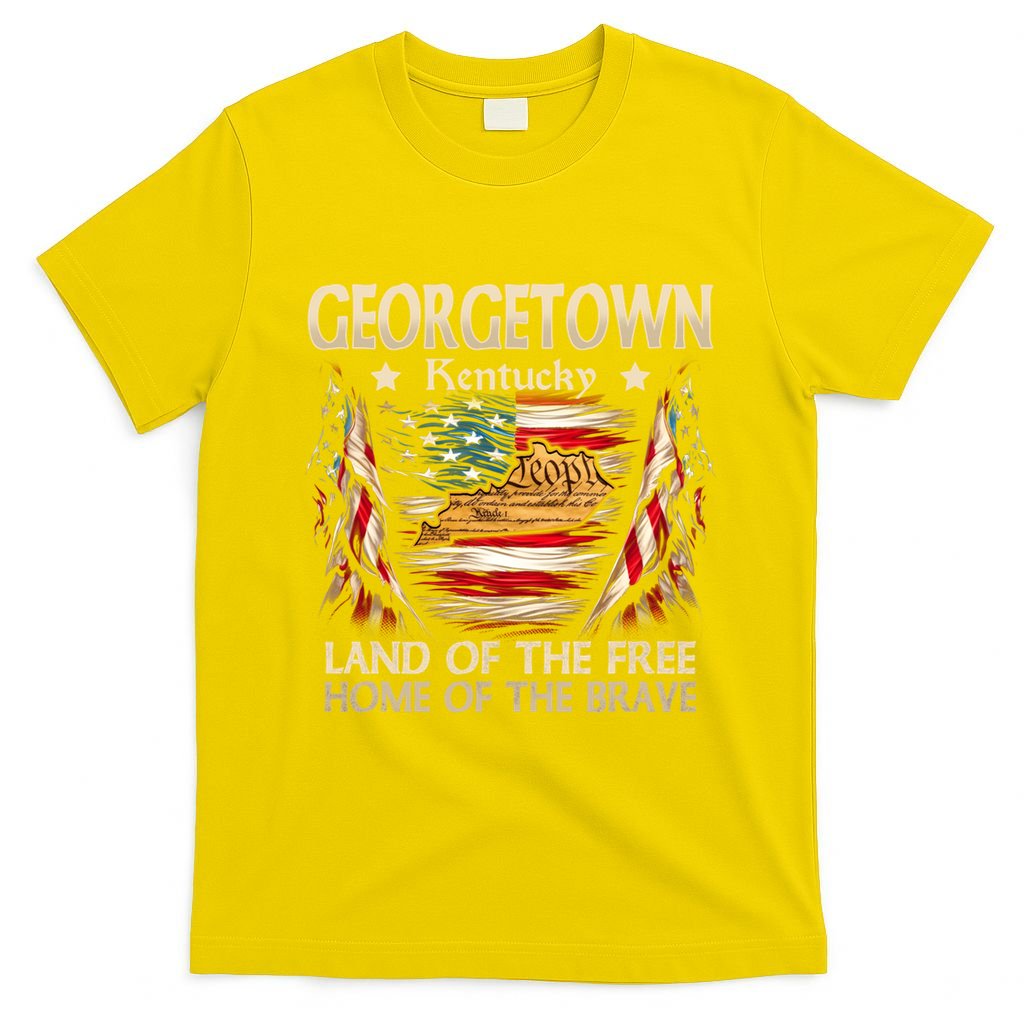 Georgetown Kentucky Usa Flag 4th Of July Cool Gift T-Shirt