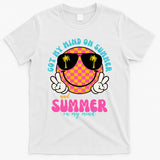 Got My Mind On Summer And Summer On My Mind Peace Smile T-Shirt