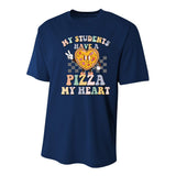 Groovy My Students Have Pizza Of My Heart Teacher Valentine Youth Performance Sprint T-Shirt