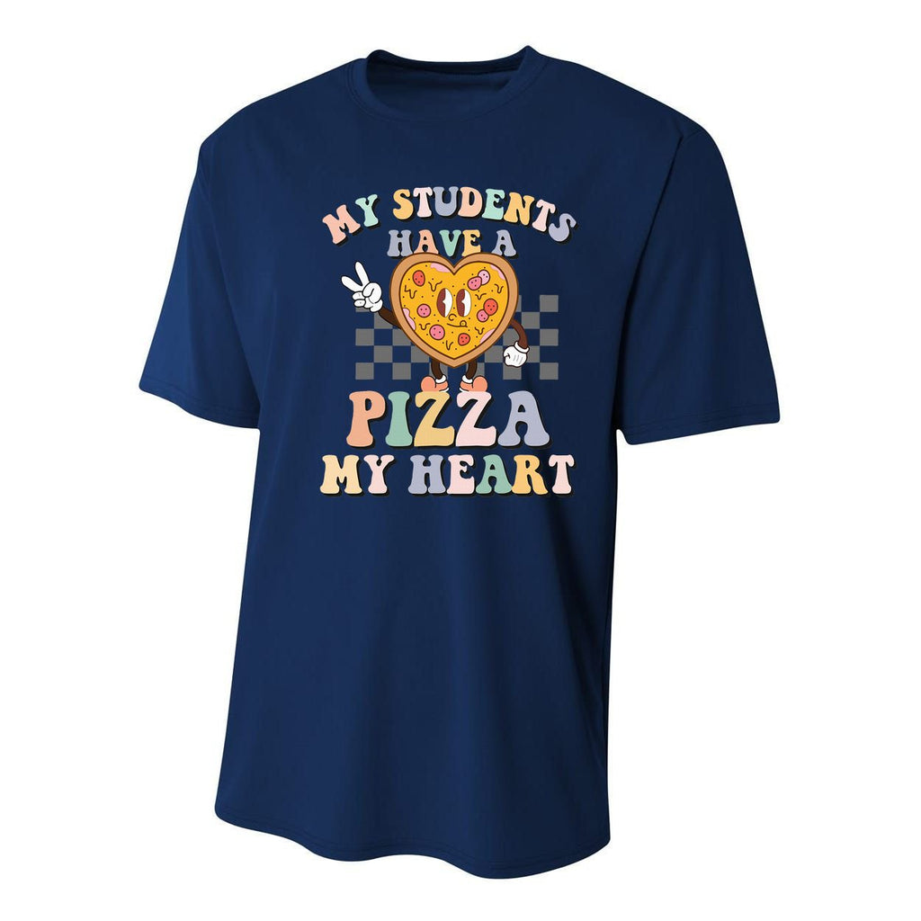 Groovy My Students Have Pizza Of My Heart Teacher Valentine Youth Performance Sprint T-Shirt