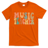 Groovy Music Teacher Cute Back to School Supplies T-Shirt