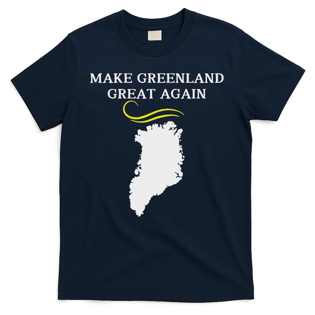 Greenland Map With Trump Hair Make Greenland Great Again T-Shirt