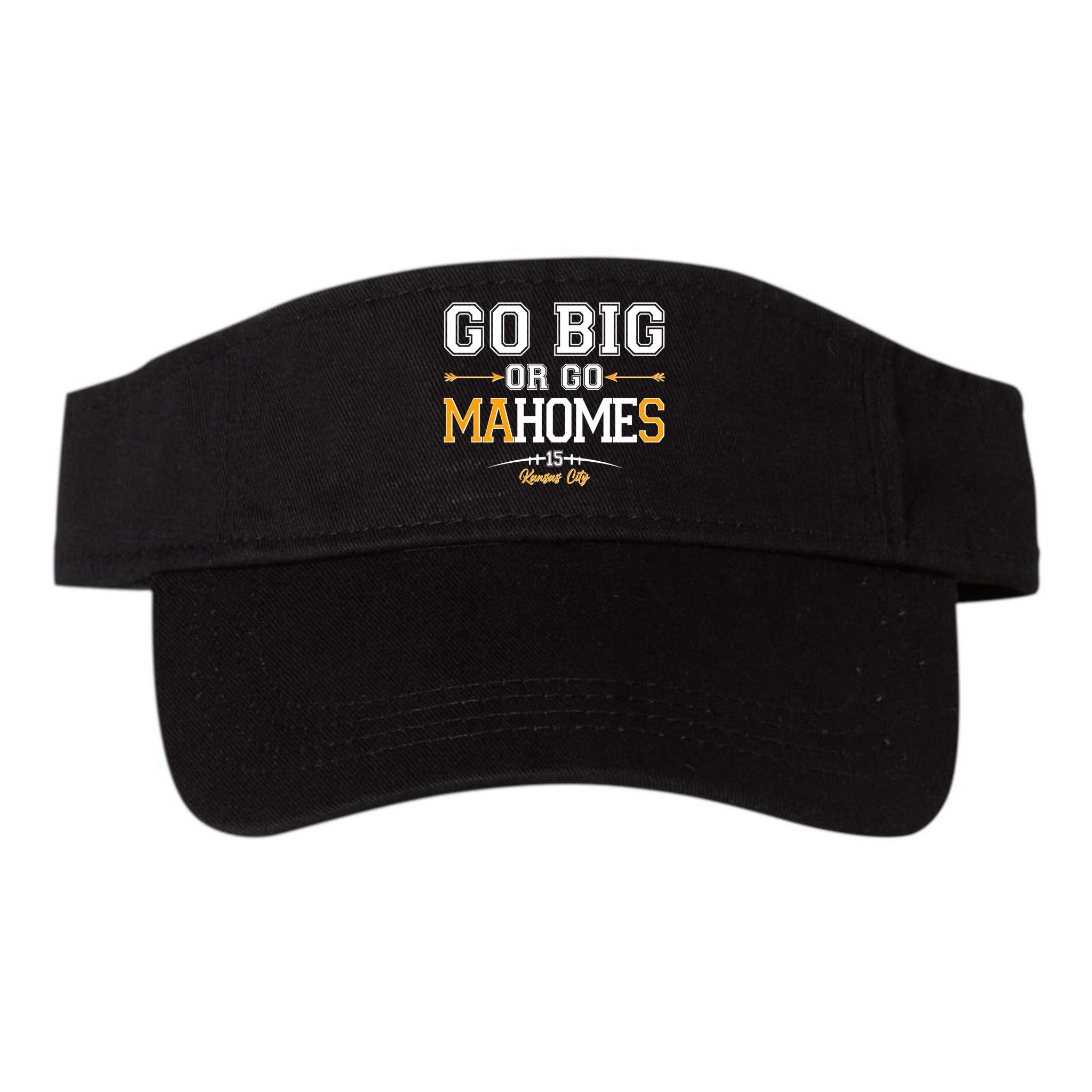 Go Big Or Go Ma-HOME-s Kansas City Football No 15 Valucap Bio-Washed Visor