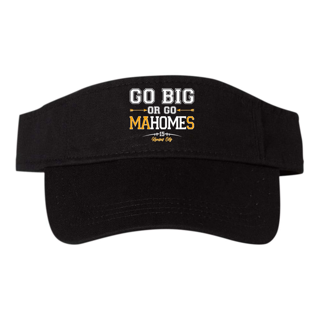 Go Big Or Go Ma-HOME-s Kansas City Football No 15 Valucap Bio-Washed Visor