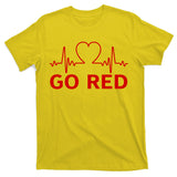 Go Red Pulse Heart Disease Awareness T-Shirt