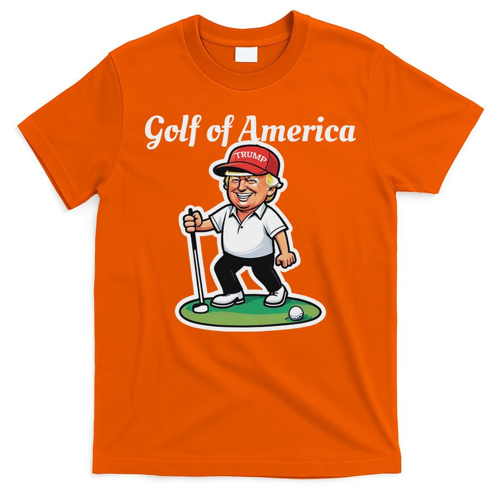 Golf Of America Funny Trump Humor Golfing T-Shirt