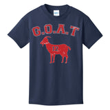 Goat 12 New England Football Fan Kids T-Shirt
