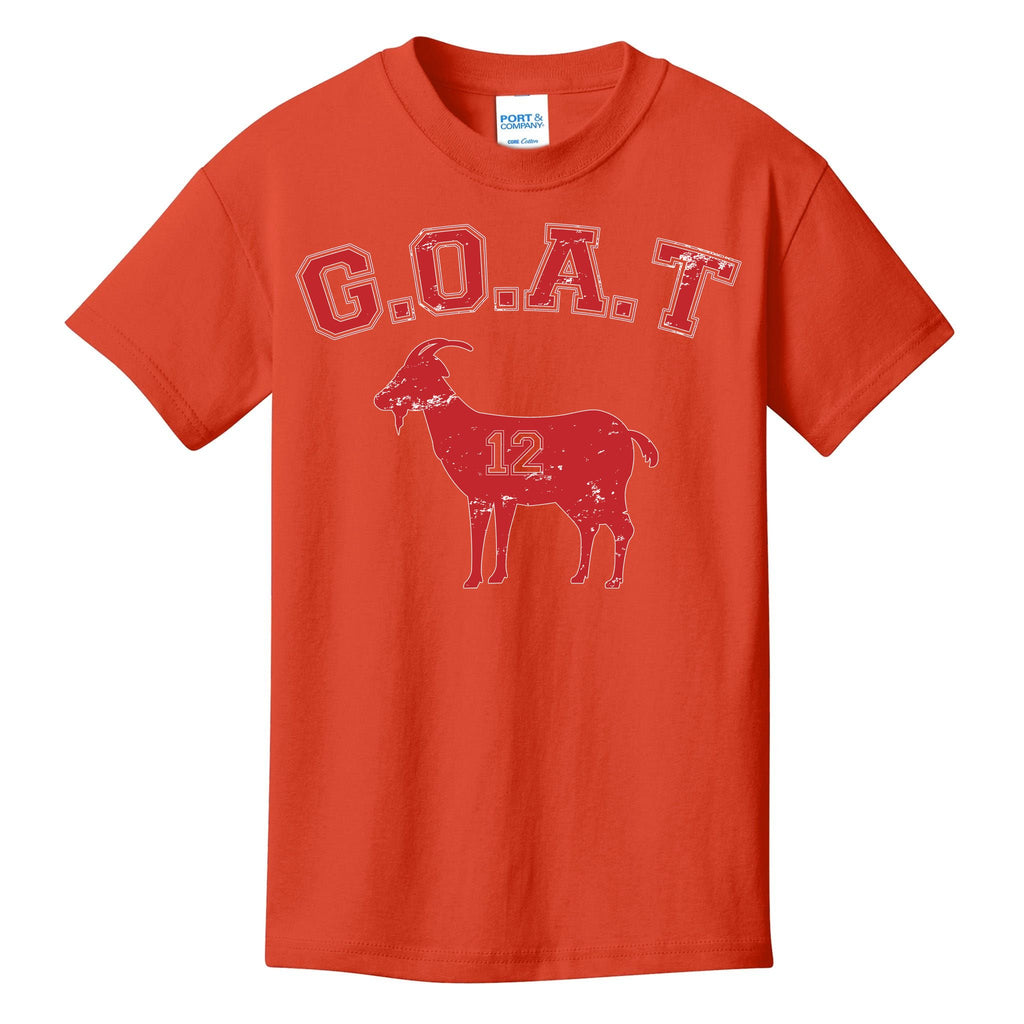 Goat 12 New England Football Fan Kids T-Shirt