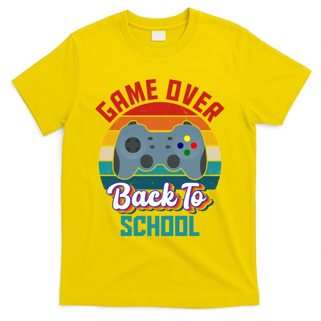 Game Over Back To School Funny Gamer T-Shirt