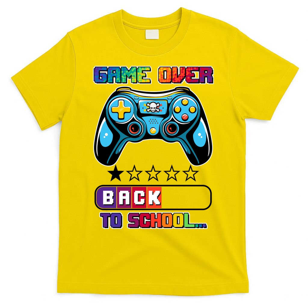 Game Over Back To School Gamer T-Shirt