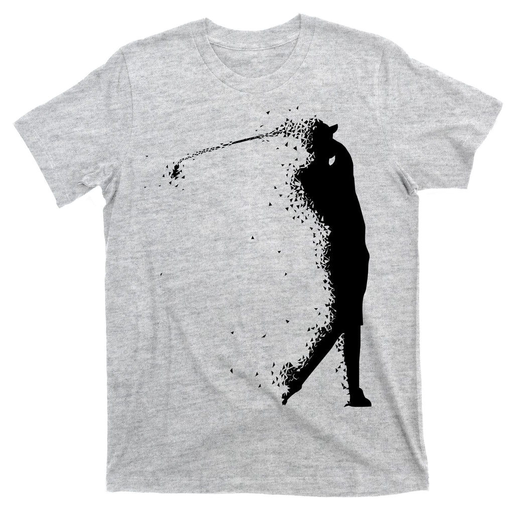 Golf Swing Splatter Golfer Logo T-Shirt