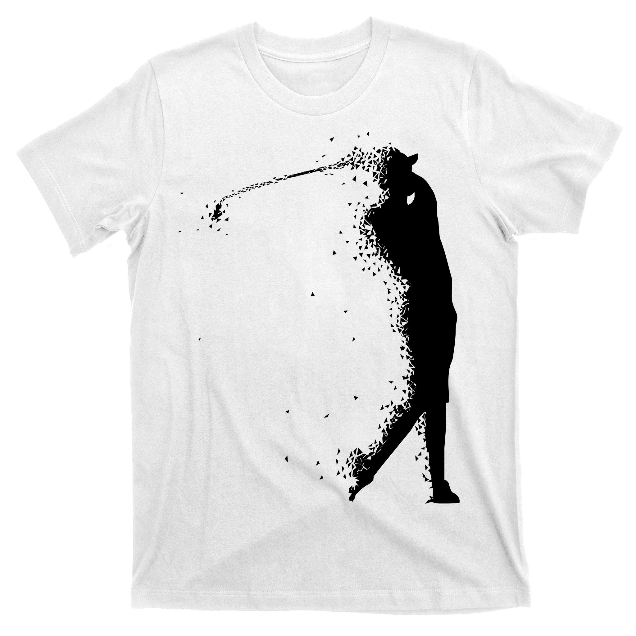 Golf Swing Splatter Golfer Logo T-Shirt