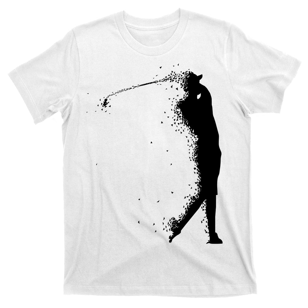 Golf Swing Splatter Golfer Logo T-Shirt