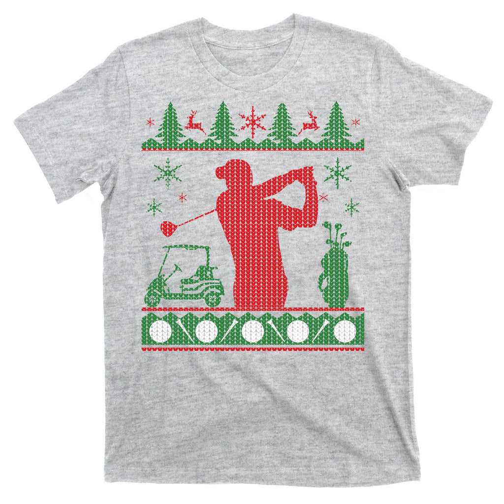 Golf Ugly Christmas Sweater T-Shirt