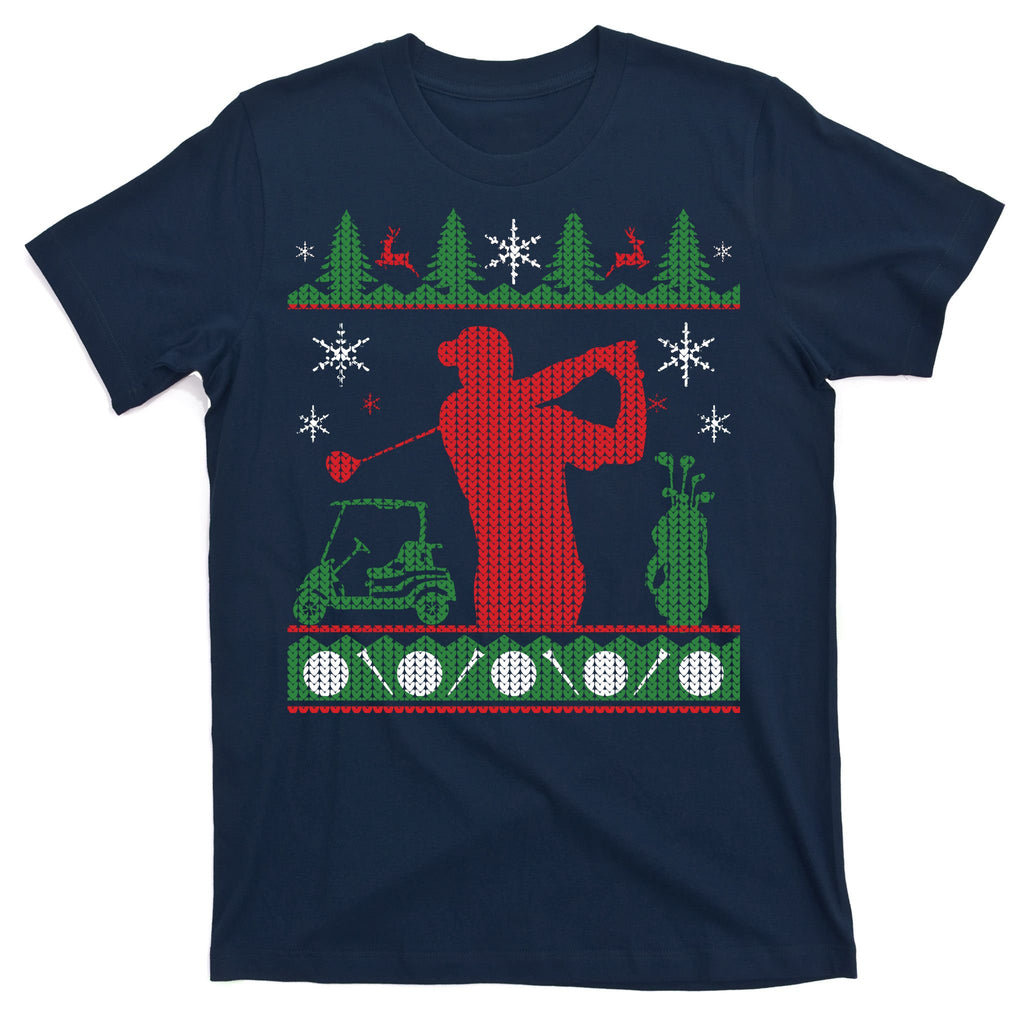 Golf Ugly Christmas Sweater T-Shirt