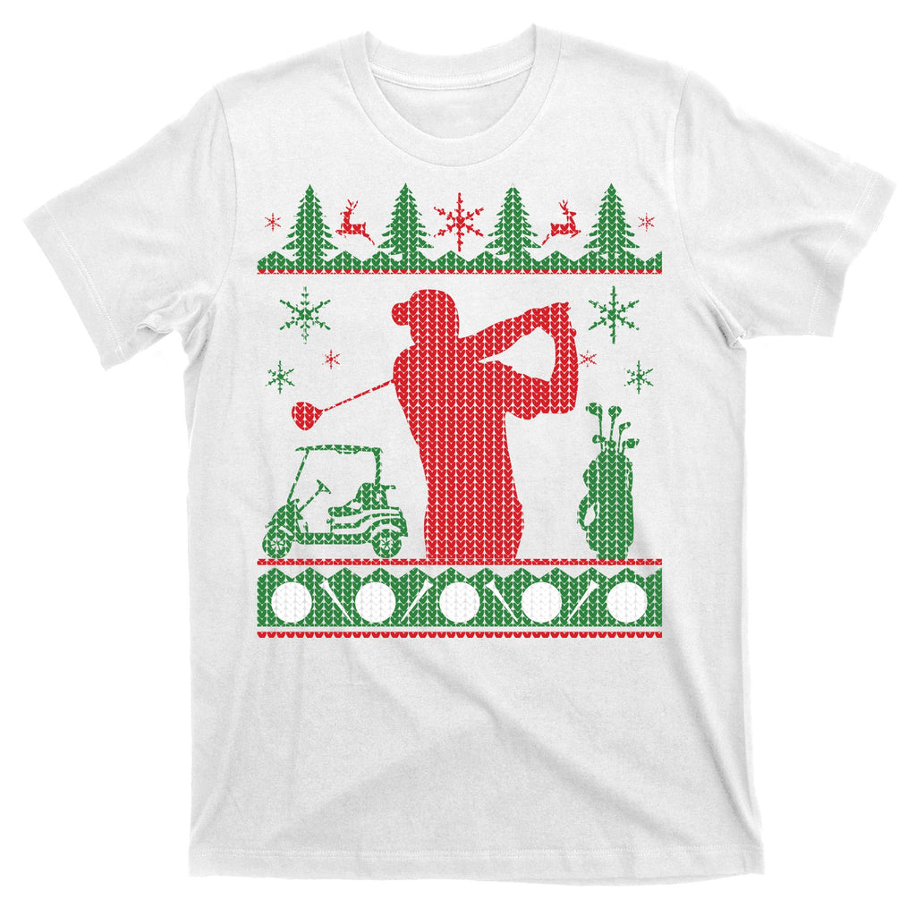 Golf Ugly Christmas Sweater T-Shirt