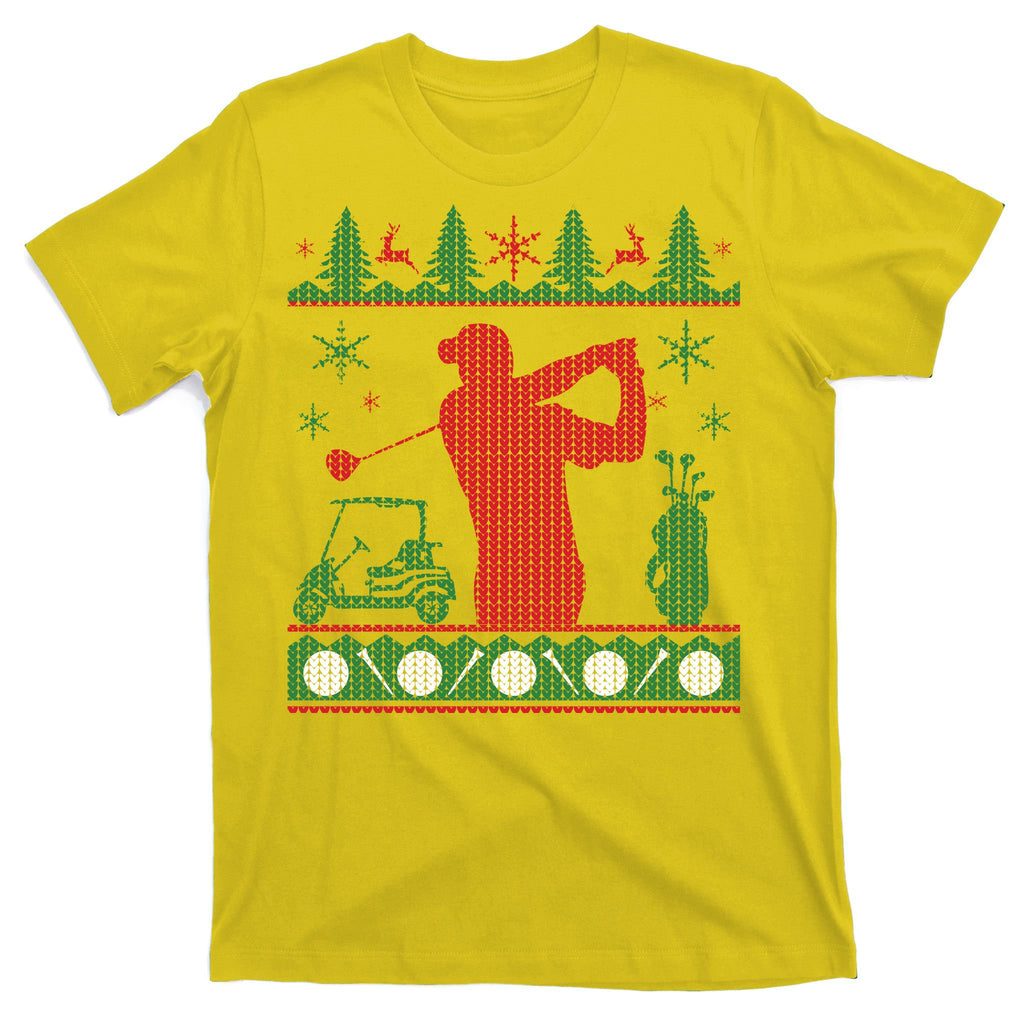 Golf Ugly Christmas Sweater T-Shirt