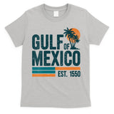 Gulf Of Mexico Est 1550 Retro Vintage T-Shirt