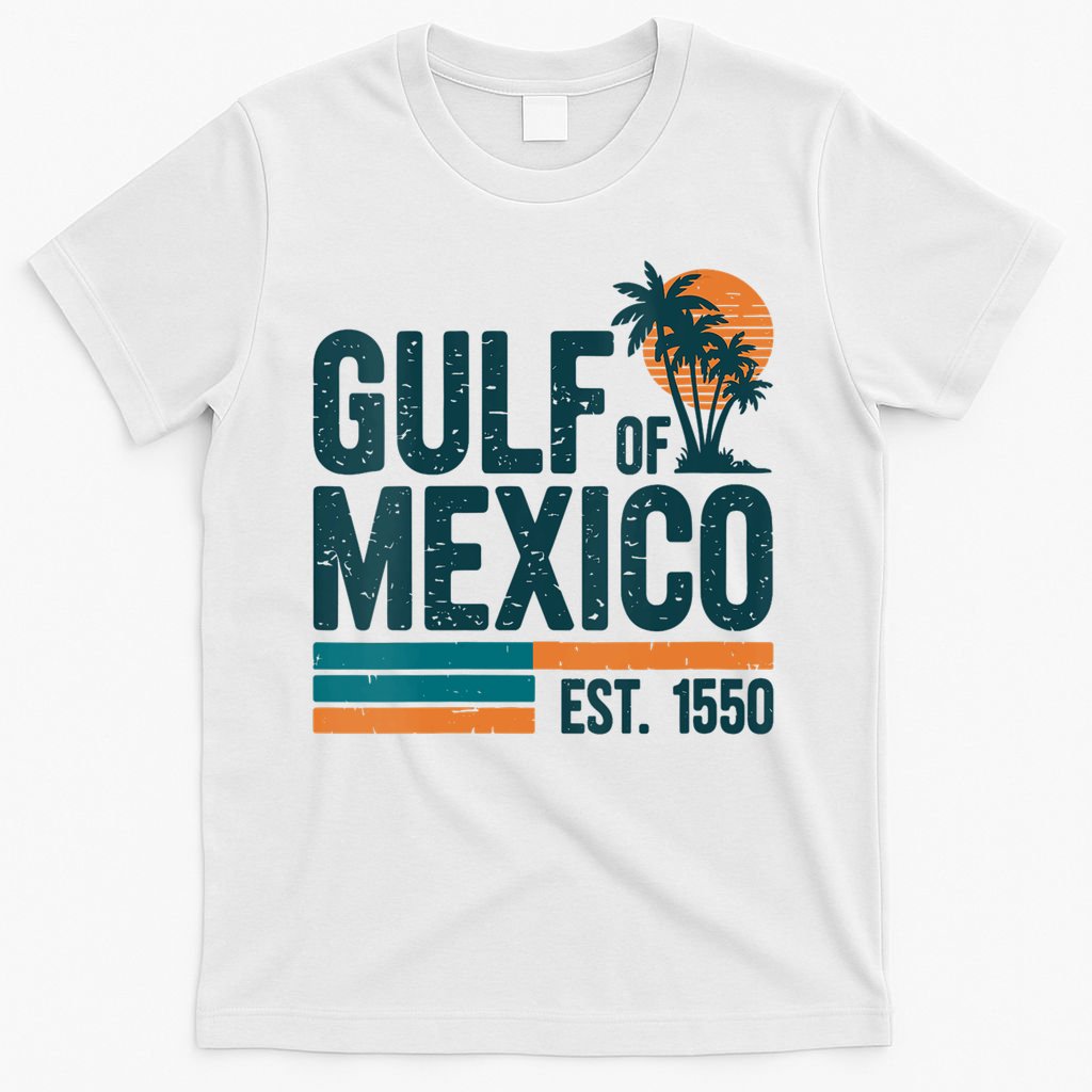 Gulf Of Mexico Est 1550 Retro Vintage T-Shirt