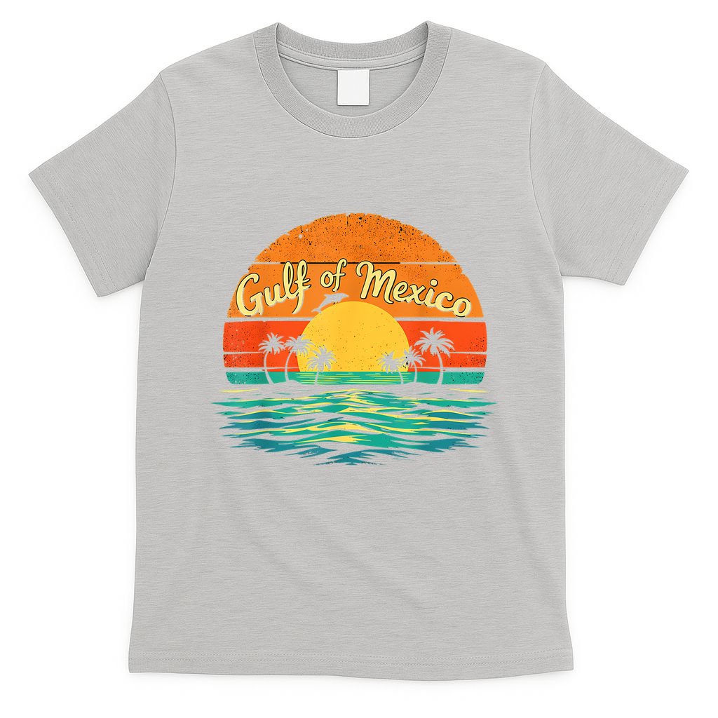 Gulf Of Mexico Beach Palms Summer Vacation T-Shirt