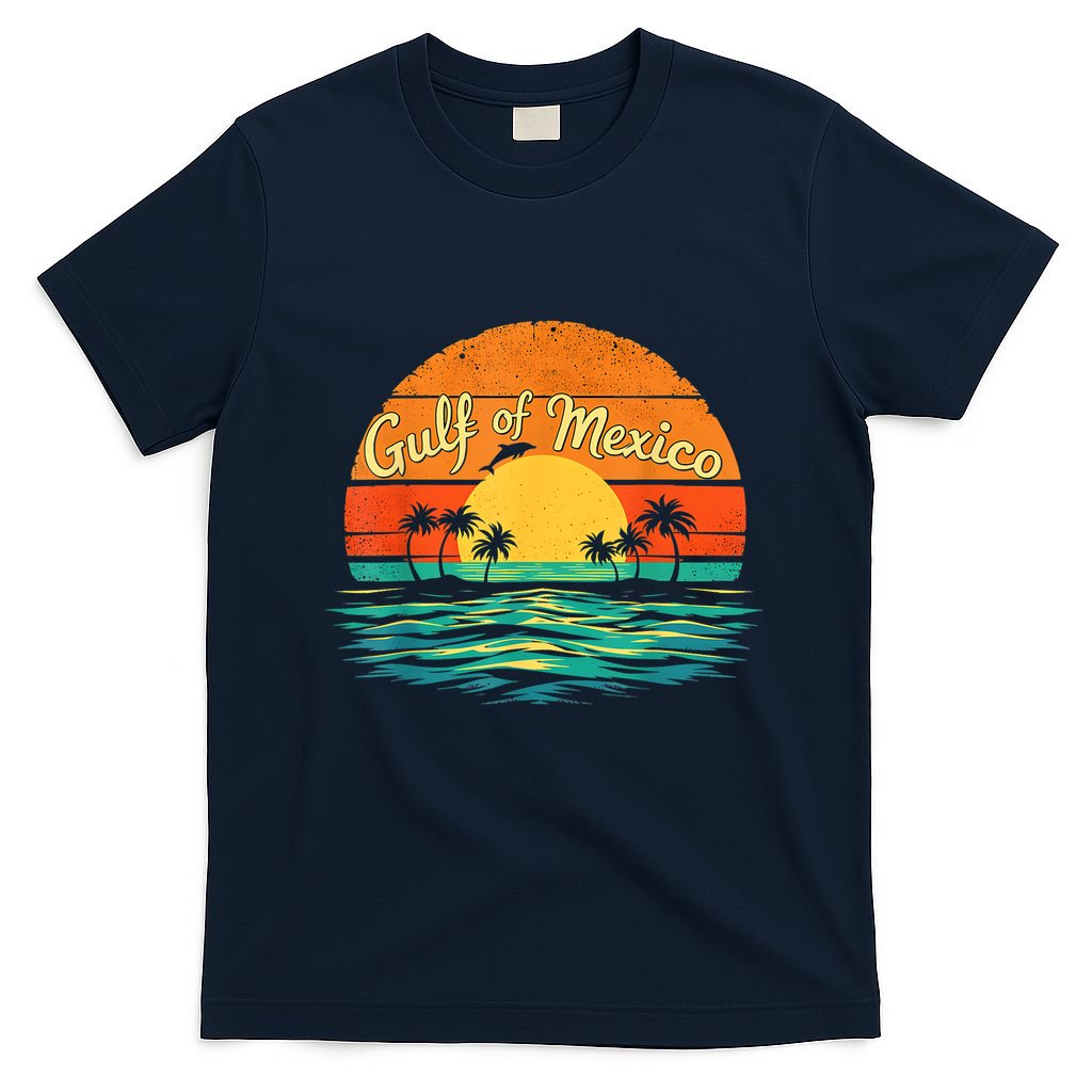 Gulf Of Mexico Beach Palms Summer Vacation T-Shirt