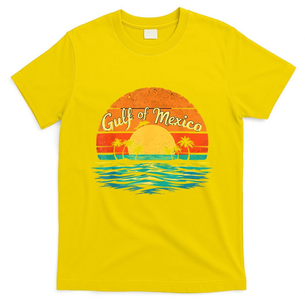 Gulf Of Mexico Beach Palms Summer Vacation T-Shirt
