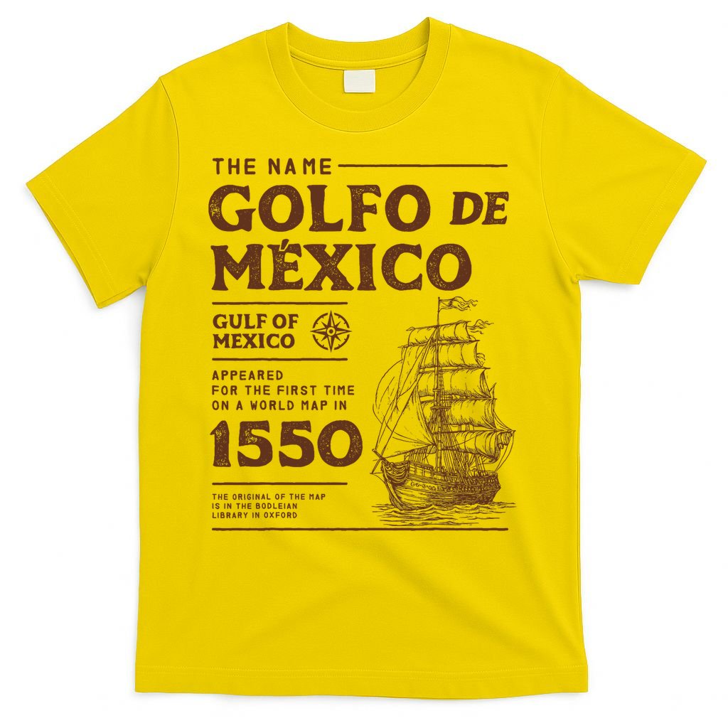 Gulf Of Mexico Name Origin 1550 T-Shirt