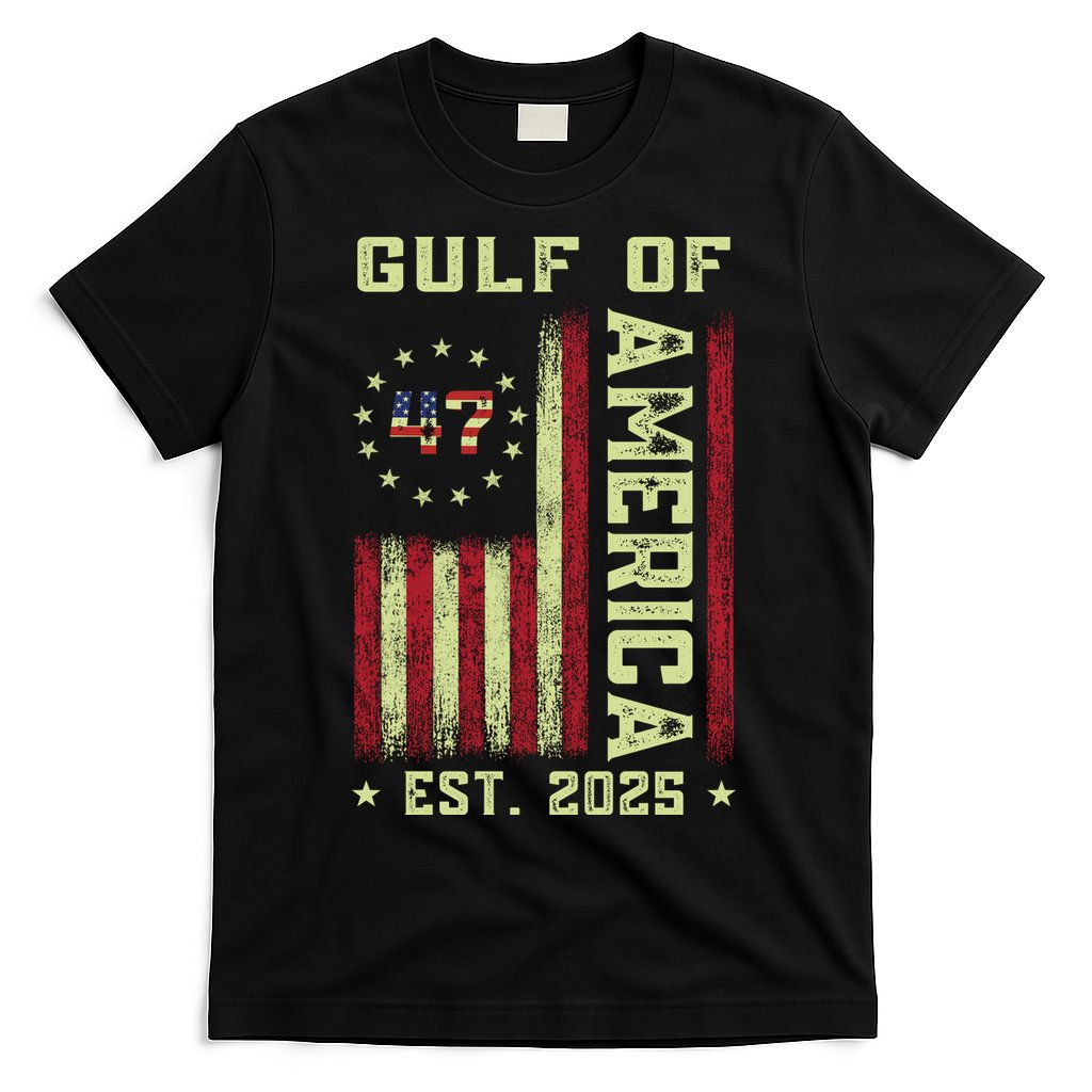 Gulf Of 'Merica US Flag Patriotic EST 2025 T-Shirt