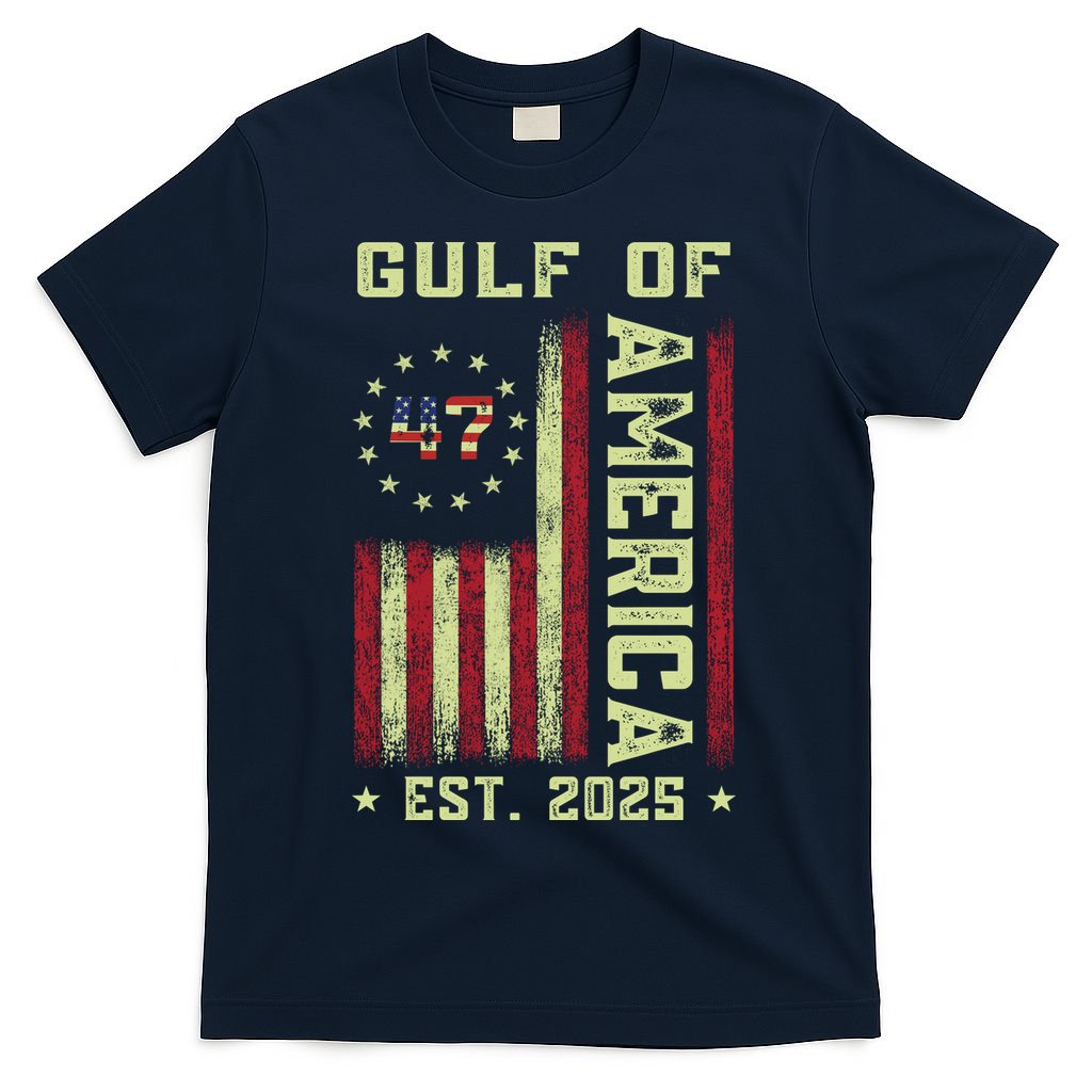 Gulf Of 'Merica US Flag Patriotic EST 2025 T-Shirt
