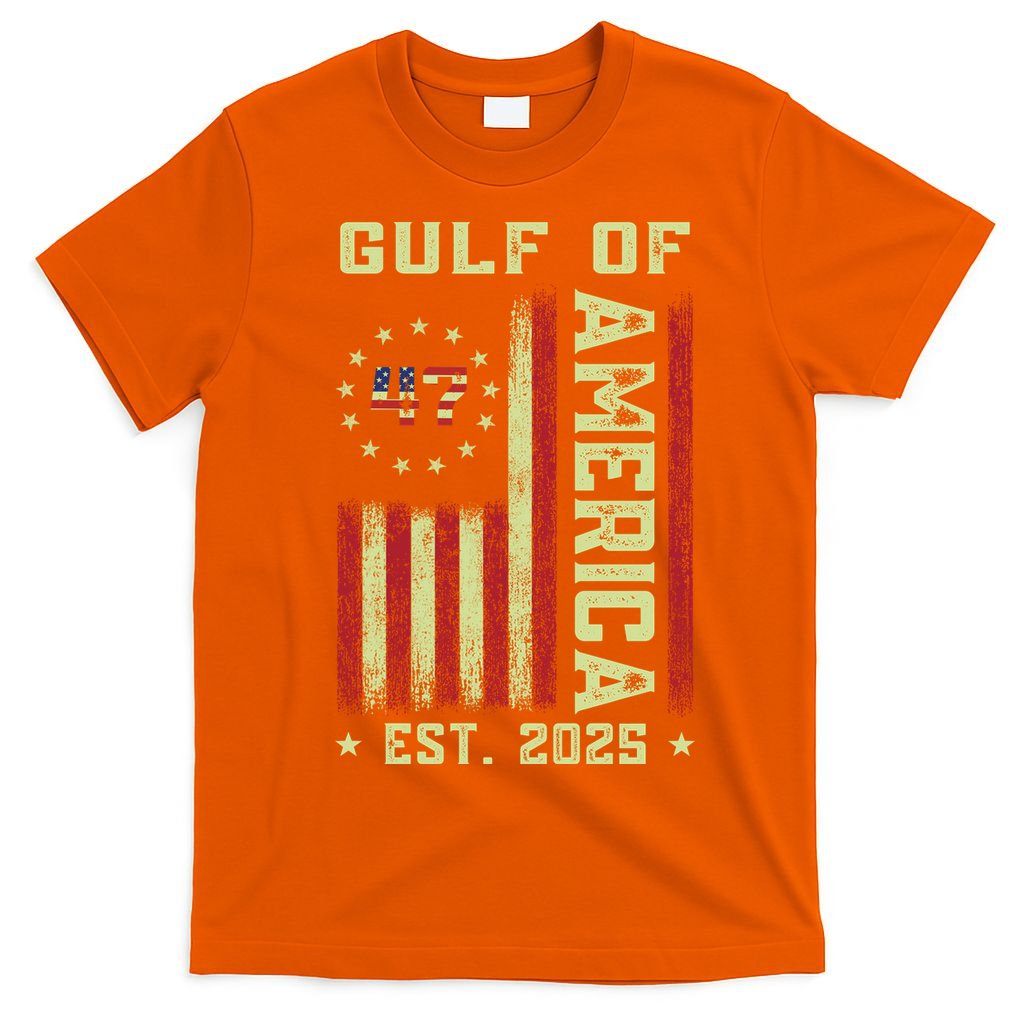 Gulf Of 'Merica US Flag Patriotic EST 2025 T-Shirt