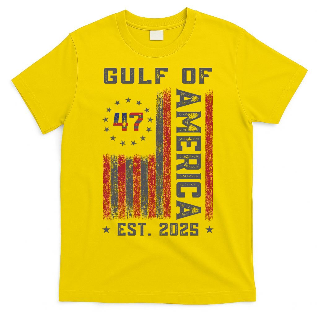 Gulf Of 'Merica US Flag Patriotic EST 2025 T-Shirt