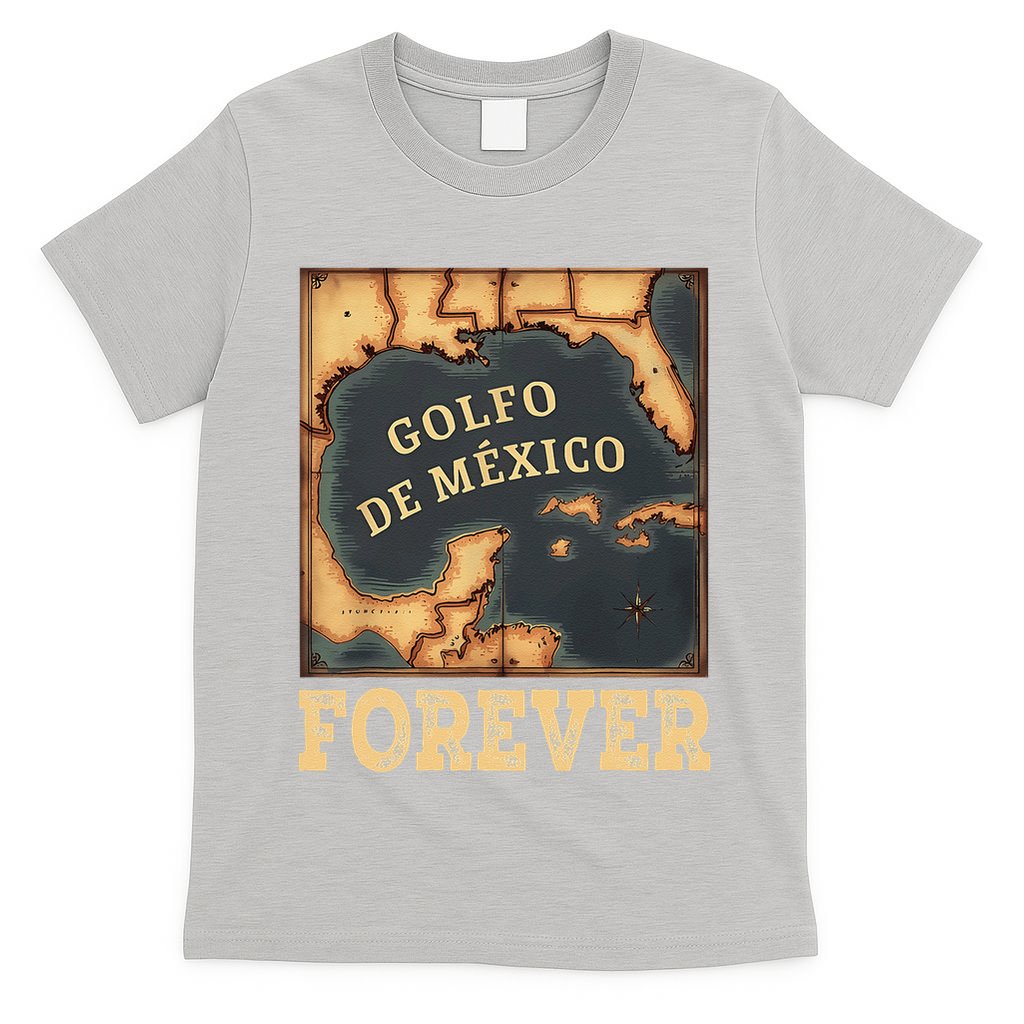Gulf Of Mexico Summer Not Trump Us America Historic Map .Png T-Shirt