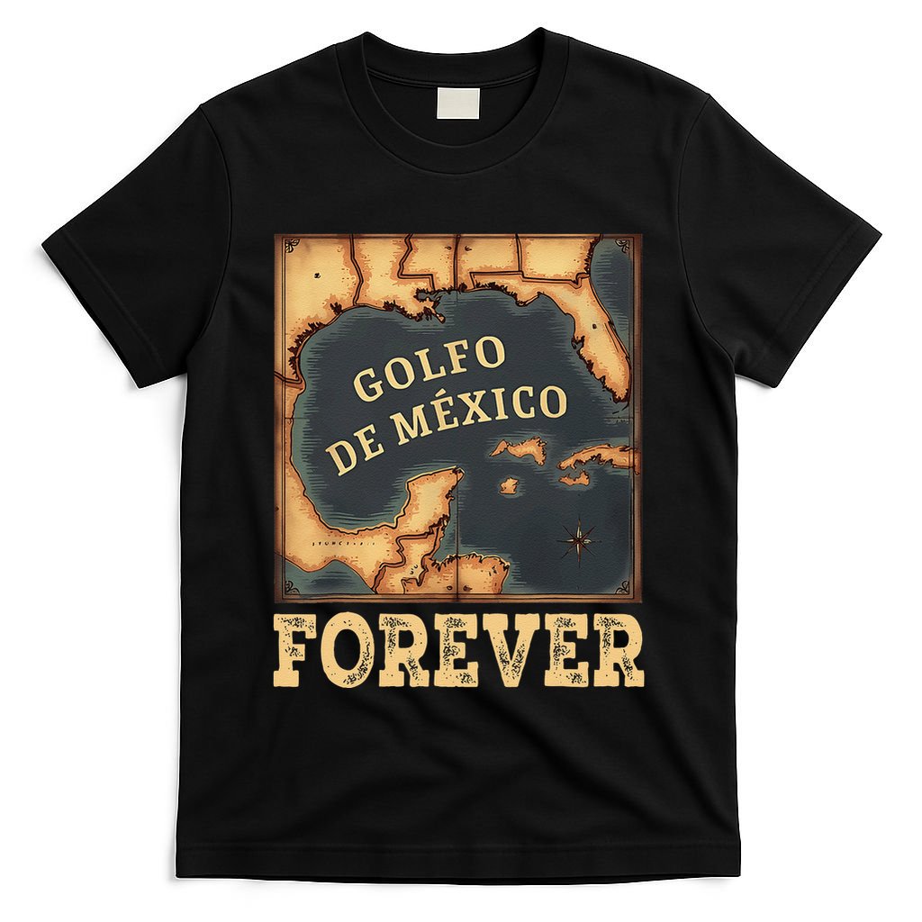 Gulf Of Mexico Summer Not Trump Us America Historic Map .Png T-Shirt