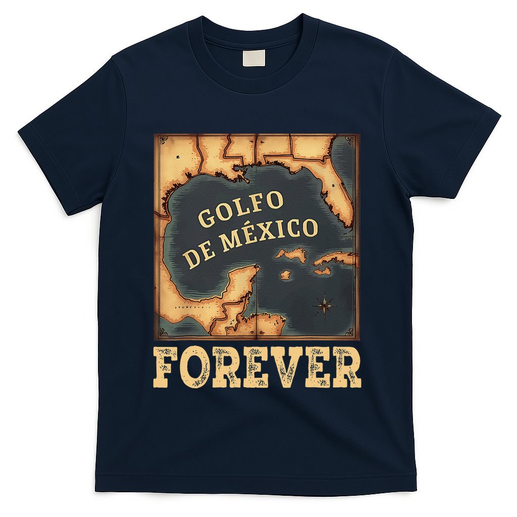 Gulf Of Mexico Summer Not Trump Us America Historic Map .Png T-Shirt