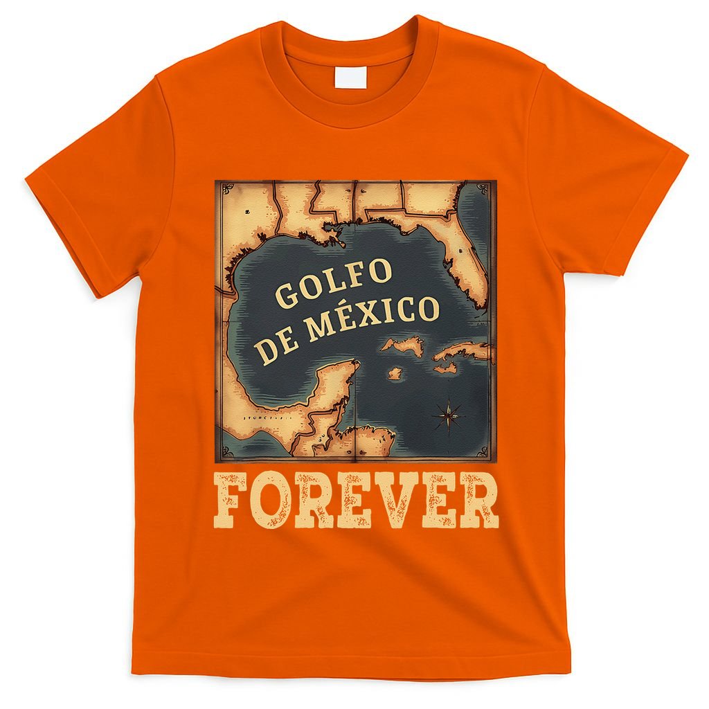 Gulf Of Mexico Summer Not Trump Us America Historic Map .Png T-Shirt