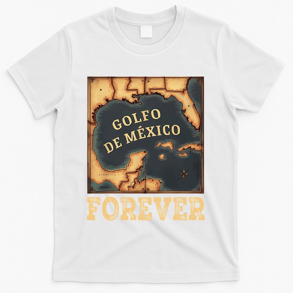Gulf Of Mexico Summer Not Trump Us America Historic Map .Png T-Shirt