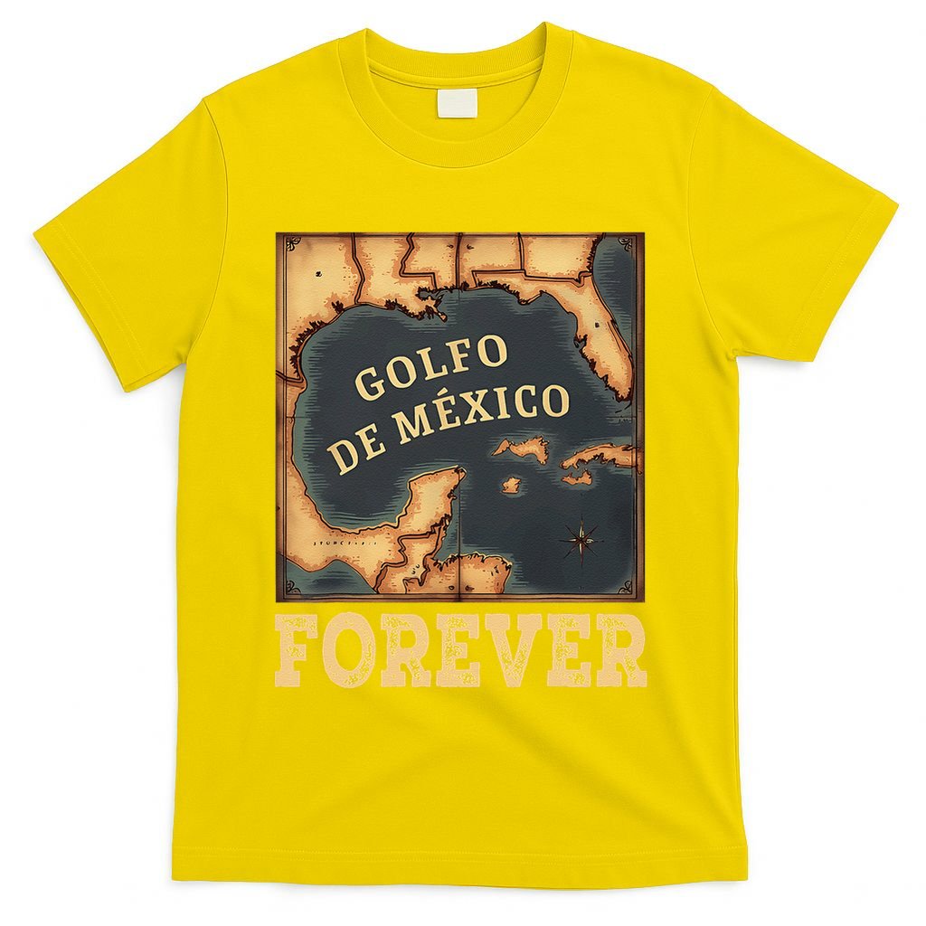 Gulf Of Mexico Summer Not Trump Us America Historic Map .Png T-Shirt
