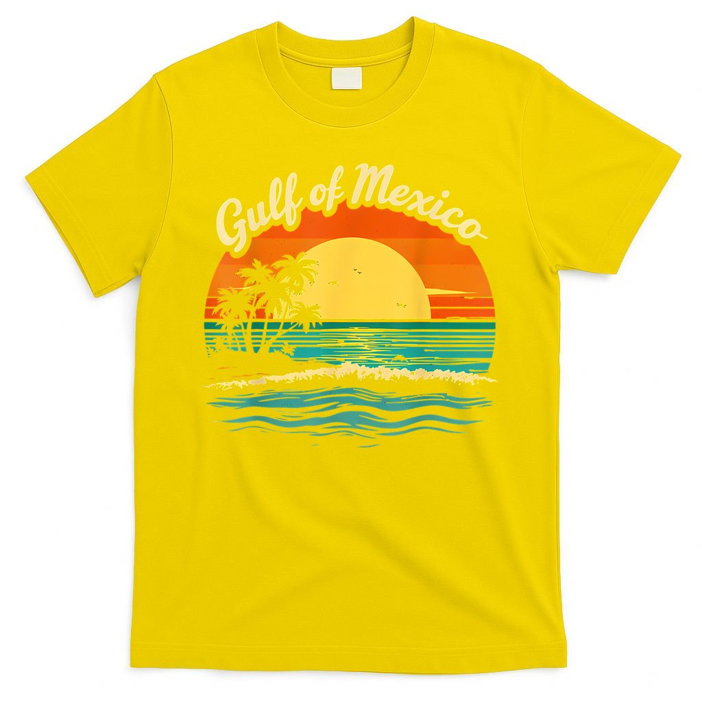 Gulf Of Mexico Beach Palms Summer Vacation T-Shirt