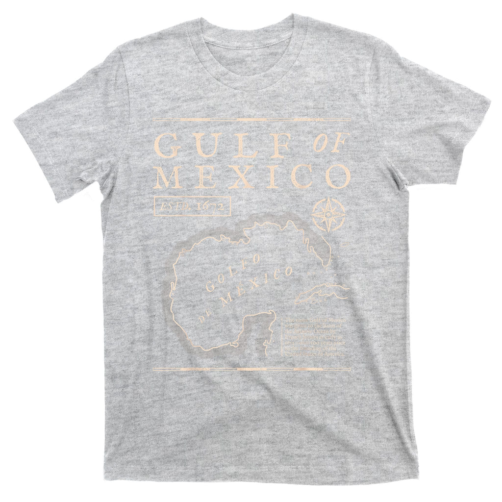 Gulf Of Mexico 1672 Historic Map T-Shirt