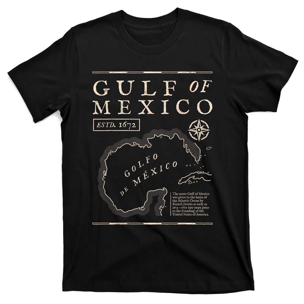 Gulf Of Mexico 1672 Historic Map T-Shirt