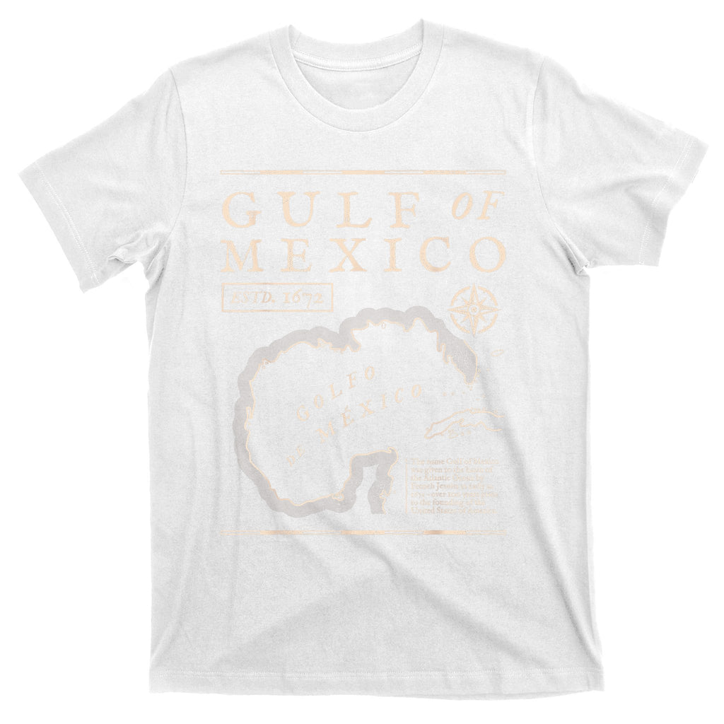 Gulf Of Mexico 1672 Historic Map T-Shirt