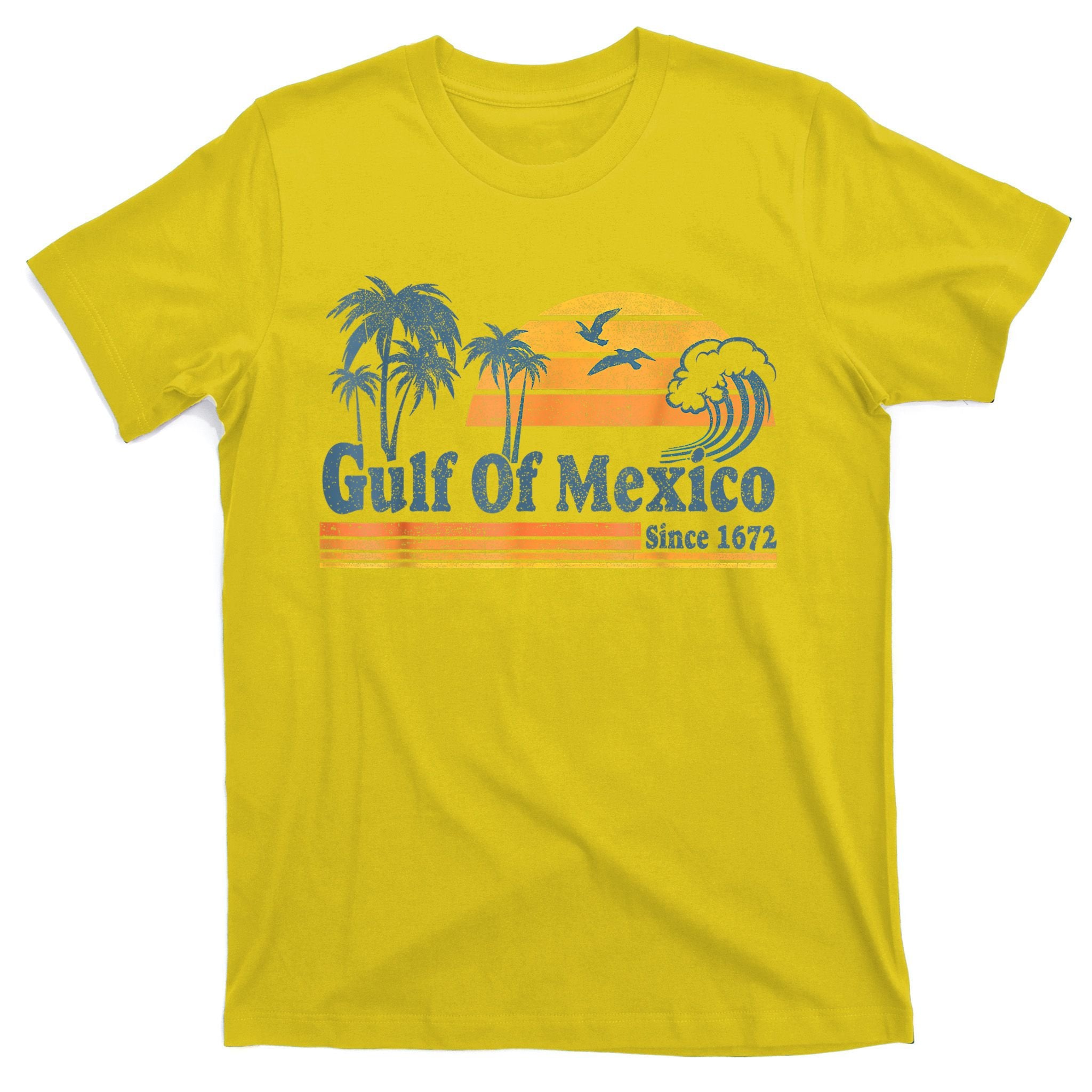 Gulf Of Mexico Since 1672 Retro Vintage Beach T-Shirt