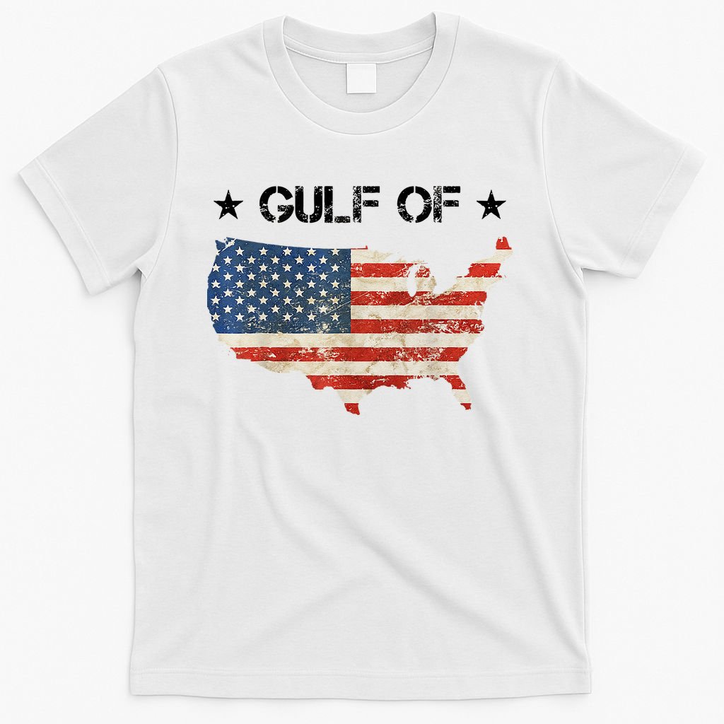 Gulf Of Usa America Vintage Usa Flag T-Shirt