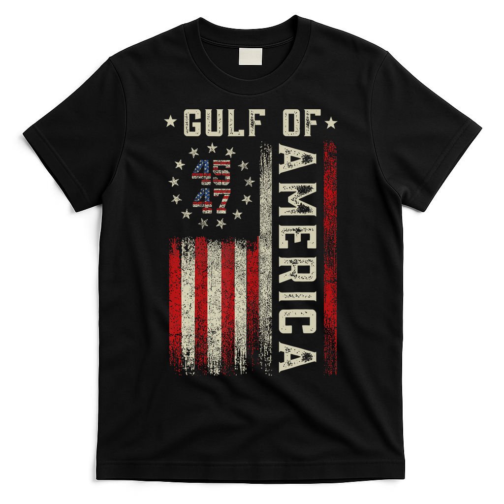 Gulf Of Usa America Funny Usa Flag T-Shirt